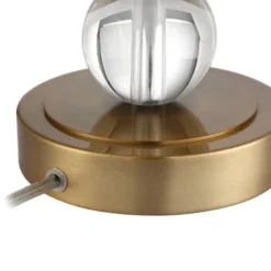 Vienna Full Spectrum Halston Buffet Table Lamp With Round Riser 36 1/4" Tall Crystal Ball Brass Off White Fabric Drum Shade For Bedroom Living Room 6 Vienna Full Spectrum Halston Buffet Table Lamp With Round Riser 36 1/4" Tall Crystal Ball Brass Off White Fabric Drum Shade For Bedroom Living Room -Famous Lighting Store GUEST 37adc608 c876 424d 8b3b b74988d1011d