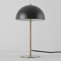 15" Luna Desk Lamp With Brass Accents Matte Black - Globe Electric -Famous Lighting Store GUEST 37fba2c9 bd79 4d4c 990d 8cca85069f52
