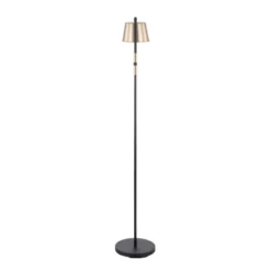 63-72" Metric Floor Lamp Black/Antique Brass - LumiSource -Famous Lighting Store GUEST 386a53b8 0925 4e6d 92b5 2f8f687a5479