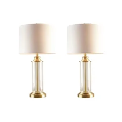 Set Of 2 Clarity Glass Table Lamp Gold - 510 Design -Famous Lighting Store GUEST 386bbb7e ebbe 412b b20f 40f3dcbba067