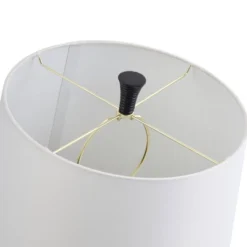 Logan Pear Shaped Sleek Table Lamp With Fabric Shade Black/White - StyleCraft -Famous Lighting Store GUEST 391e5e1a 4b09 41bd 9ffd 763b28ceddce