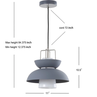 11" Metal Paul Farmhouse Pendant (Includes Energy Efficient Light Bulb) Gray - JONATHAN Y 11" Metal Paul Farmhouse Pendant (Includes Energy Efficient Light Bulb) Gray - JONATHAN Y -Famous Lighting Store GUEST 39d92f9f 95b3 456c bd5f 87ec0f151f05