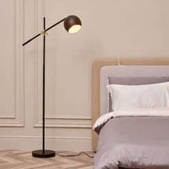 60" Molly Floor Lamp With Matte Black Shade - Globe Electric 5 60" Molly Floor Lamp With Matte Black Shade - Globe Electric -Famous Lighting Store GUEST 3a2cd0be ad41 4e55 8d84 3da5a08aef42