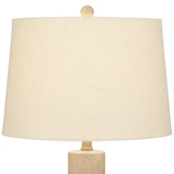 360 Lighting Sandstone Gourd 27" Tall Farmhouse Rustic Modern Coastal Table Lamp Brown Single Beige Shade Living Room Bedroom Bedside Nightstand House -Famous Lighting Store GUEST 3e412c0d 46ca 463f ada7 5caf127a7378