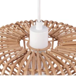 Fitz 1-Light Plug-In Or Hardwire Rattan Shade Pendant Lighting - Globe Electric -Famous Lighting Store GUEST 3e7cc50e a587 4a8e a32c df3d23982961