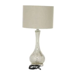 Glass Table Lamp With Faux Mercury Glass Finish Silver - Olivia & May -Famous Lighting Store GUEST 3f44cc8b 4e37 45a4 8e2e 8312bd5a0ea1
