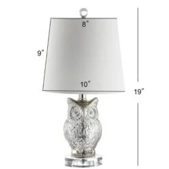 19" Glass/Crystal Night Owl Table Lamp (Includes LED Light Bulb) Silver - JONATHAN Y 4 19" Glass/Crystal Night Owl Table Lamp (Includes LED Light Bulb) Silver - JONATHAN Y -Famous Lighting Store GUEST 4277e5e7 1ad7 44aa 8619 12fba9c5afae