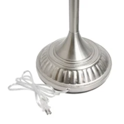 1 Light Torchiere Floor Lamp With Marbleized Glass Shade Brushed Nickel - Elegant Designs -Famous Lighting Store GUEST 42edc817 7e64 4e29 b543 415edbfdcd2e