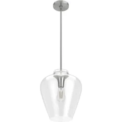 1-Light Vidria Pendant Brushed Nickel - Hunter Fan -Famous Lighting Store GUEST 44c41c1c 843e 4ab9 9985 6a75c1192a19