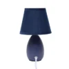9.45" 2pk Petite Ceramic Oblong Bedside Table Desk Lamps With Matching Tapered Drum Shade Blue - Creekwood Home 1 9.45" 2pk Petite Ceramic Oblong Bedside Table Desk Lamps With Matching Tapered Drum Shade Blue - Creekwood Home -Famous Lighting Store GUEST 467af361 57e2 4f81 ab76 83875fac2e44