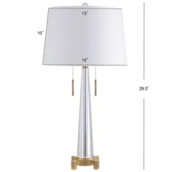 29.5" Crystal Zoe Table Lamp (Includes LED Light Bulb) Clear - JONATHAN Y -Famous Lighting Store GUEST 46d44403 6464 4e6f b2c3 7aaf2d0cbd16