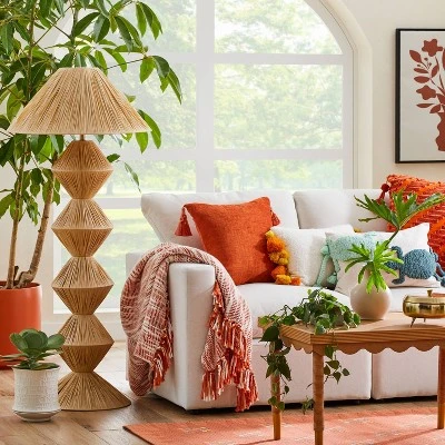 Faux Raffia Floor Lamp Brown (Includes LED Light Bulb) - Opalhouse™ designed with Jungalow Faux Raffia Floor Lamp Brown (Includes LED Light Bulb) - Opalhouse™ Designed With Jungalow -Famous Lighting Store GUEST 4782cc18 469f 4014 b248 b62cd291df28