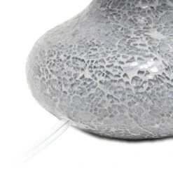 Mosaic Tiled Glass Genie Table Lamp With Fabric Shade Gray - Simple Designs -Famous Lighting Store GUEST 48462934 ebe2 4b7d 9155 8c5cca04e220