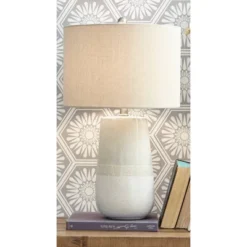 Shavon Table Lamp Beige/White - Signature Design By Ashley