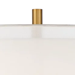 Possini Euro Design Roxie Modern Floor Lamp Standing 65 1/2" Tall Brass Black Metal Sheer Linen Double Drum Shade For Living Room Bedroom Office House -Famous Lighting Store GUEST 48c03255 c3c9 41bb 9396 ba16a598c611