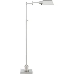 Regency Hill Jenson Traditional Pharmacy Floor Lamp 54" Tall Brushed Nickel Adjustable Swing Arm Metal Shade For Living Room Reading Bedroom -Famous Lighting Store GUEST 4957f65d 6905 4f31 a1ea 9992e857bc20