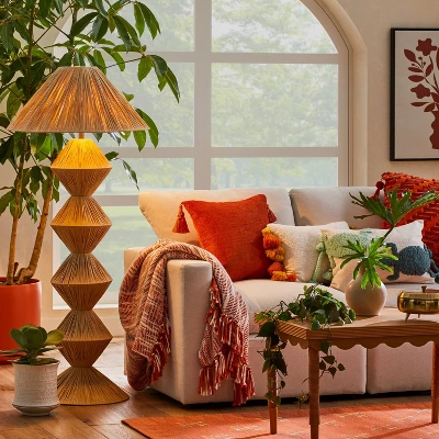 Faux Raffia Floor Lamp Brown (Includes LED Light Bulb) - Opalhouse™ designed with Jungalow Faux Raffia Floor Lamp Brown (Includes LED Light Bulb) - Opalhouse™ Designed With Jungalow -Famous Lighting Store GUEST 49c60610 50ec 4b41 8ef5 82b7c19180be