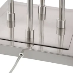 Possini Euro Design Modern Tree Floor Lamp With USB Charging Port 4-Light 72" Tall Brushed Nickel Glass Shade Living Room Reading -Famous Lighting Store GUEST 4b0445e4 8496 4f35 9600 e4b4b2d4c3cb