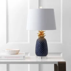 23" Ceramic Pineapple Table Lamp (Includes Energy Efficient Light Bulb) - JONATHAN Y