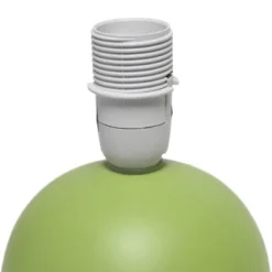 8.66" Petite Ceramic Orb Base Bedside Table Desk Lamp With Matching Tapered Drum Fabric Shade Green - Creekwood Home -Famous Lighting Store GUEST 4d31ac43 c29f 428a b29f 7bd91f28cb59