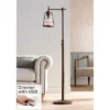 Franklin Iron Works Industrial Rustic Farmhouse Floor Lamp With USB Port 61" Tall Oil Rubbed Bronze Downbridge LED Seeded Glass Shade For Living Room -Famous Lighting Store GUEST 4e21d853 0145 4713 bc68 286da5b0b69c
