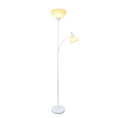 71.5" Traditional 2 Light Mother Daughter Metal Floor Lamp with Torchiere and Reading Light White - Creekwood Home 71.5" Traditional 2 Light Mother Daughter Metal Floor Lamp With Torchiere And Reading Light White - Creekwood Home -Famous Lighting Store GUEST 4e22fd41 2310 4b77 8227 3768b7f9b8fb