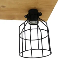 4-Light Wood Beam Pendant Brown - Lalia Home -Famous Lighting Store GUEST 4e363262 0861 470c a08c ae38022e18dc