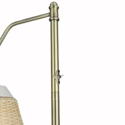 66" Lucia Brass Metal And Rattan Coastal Floor Lamp - River Of Goods -Famous Lighting Store GUEST 4f39c6fd 2e28 4c3e a2d7 09bdb1119bc5