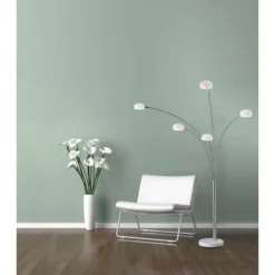 86" Luna Arc Lamp (Includes Light Bulb) Silver - Adesso -Famous Lighting Store GUEST 4f532147 da25 4262 9701 9ce73aee8256