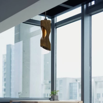 6" x 6" Wood Zamora Pendant with Clear Glass Shade Dark Brown - Cal Lighting 6" X 6" Wood Zamora Pendant With Clear Glass Shade Dark Brown - Cal Lighting -Famous Lighting Store GUEST 4f809e46 08ca 4bf6 bf36 6d1ff5192f1b