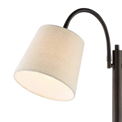 360 Lighting Modern Floor Lamp 56" Tall Dark Bronze Twin Arm Adjustable Gooseneck Neutral Cotton Drum Shade for Living Room Reading Bedroom 360 Lighting Modern Floor Lamp 56" Tall Dark Bronze Twin Arm Adjustable Gooseneck Neutral Cotton Drum Shade For Living Room Reading Bedroom -Famous Lighting Store GUEST 5258fdca d219 4c8e a937 be96fdcebb4f