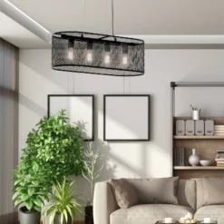 30" 4-Light Gianna Chandelier Black - River Of Goods 4 30" 4-Light Gianna Chandelier Black - River Of Goods -Famous Lighting Store GUEST 527359a2 25f7 4790 8712 a73c76b75c3c