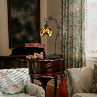 24" Metal Table Lamp with Hand Cut Glass Tiffany Shade Dark Bronze - Cal Lighting 24" Metal Table Lamp With Hand Cut Glass Tiffany Shade Dark Bronze - Cal Lighting -Famous Lighting Store GUEST 52b41870 fcb9 41f5 a374 5673c79e5e16