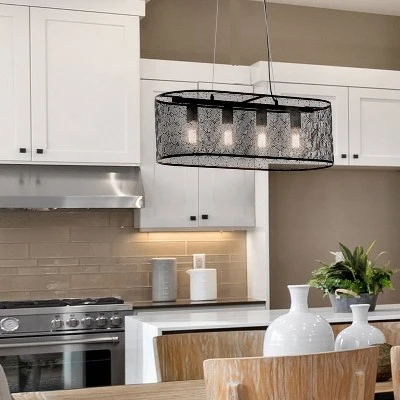 30" 4-Light Gianna Chandelier Black - River of Goods 30" 4-Light Gianna Chandelier Black - River Of Goods -Famous Lighting Store GUEST 551b4416 be24 4196 879f e57d6527a85a