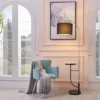 65" Lana Arc Floor Lamp With Table And USB Port Black - Teamson Home -Famous Lighting Store GUEST 55359e1c 9ec0 4eab a0ca 099b043ec7e2
