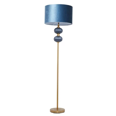 Fabric Floor Lamp with Drum Shade Blue - Olivia & May Fabric Floor Lamp With Drum Shade Blue - Olivia & May -Famous Lighting Store GUEST 57338c9a f125 4b0a 817a 1825db70f5ec