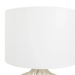 Coastal Rattan Table Lamp With Drum Shade Beige - Olivia & May -Famous Lighting Store GUEST 574ab959 279b 422f 9a8f 8014cc16ebde