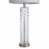 Diamond Textured Glass Table Lamp With Brushed Steel Base Gray - StyleCraft -Famous Lighting Store GUEST 5849fb6d 5385 4366 b241 223130e95aa5