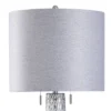 Elyse Diamond Plate Textured Glass Table Lamp With Heathered Designer Shade Gray - StyleCraft -Famous Lighting Store GUEST 594198c1 a7e0 4954 b760 b3903aae957f