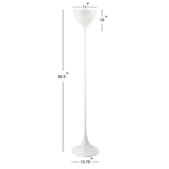 69.5" Metal Joyce Floor Lamp (Includes LED Light Bulb) White - JONATHAN Y 4 69.5" Metal Joyce Floor Lamp (Includes LED Light Bulb) White - JONATHAN Y -Famous Lighting Store GUEST 59b7e4c0 4eb2 4ef2 a223 229aabcce723