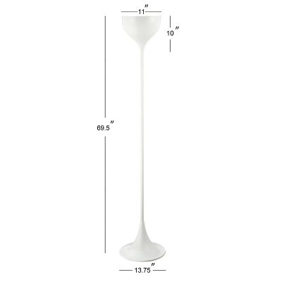 69.5" Metal Joyce Floor Lamp (Includes LED Light Bulb) White - JONATHAN Y 69.5" Metal Joyce Floor Lamp (Includes LED Light Bulb) White - JONATHAN Y -Famous Lighting Store GUEST 59b7e4c0 4eb2 4ef2 a223 229aabcce723