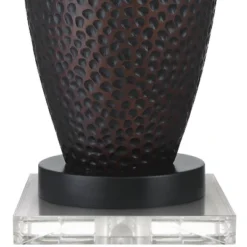 Franklin Iron Works Kaly Rustic Table Lamps With Square Risers 25" High Set Of 2 Oil Rubbed USB Charging Port Bronze Drum Shade For Living Room Desk 4 Franklin Iron Works Kaly Rustic Table Lamps With Square Risers 25" High Set Of 2 Oil Rubbed USB Charging Port Bronze Drum Shade For Living Room Desk -Famous Lighting Store GUEST 5a998ad3 2578 4574 983c d495916aea4a