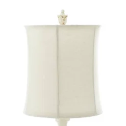 Polystone Buffet Lamp With Drum Shade White - Olivia & May -Famous Lighting Store GUEST 5ac1b3bf af43 43b9 b0fd ecef1b491367