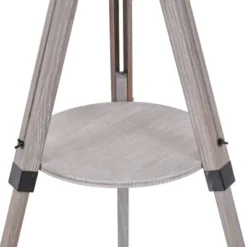 HOMCOM Multifunctional Floor Lamp With Shelf Height Adjustable Standing Lamp, Wood, And Beige -Famous Lighting Store GUEST 5ac7994f dcc9 46e7 97cf 9e8cf09e0364