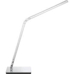 360 Lighting Jett Modern Desk Lamp 16 1/2" High Silver With USB Port And Nightlight LED Dimmer Touch On Off For Bedroom Bedside Nightstand Family Home -Famous Lighting Store GUEST 5b454fdb 57a2 4bda 82b6 9f00f63f2538
