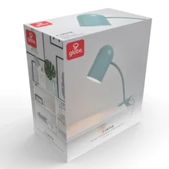 15" Carter Clip-Arm Desk Lamp With Adjustable Gooseneck Matte Teal - Globe Electric 10 15" Carter Clip-Arm Desk Lamp With Adjustable Gooseneck Matte Teal - Globe Electric -Famous Lighting Store GUEST 5c7b80ff c403 4a51 9939 4648bd6e2b67