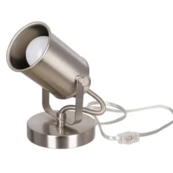 6" Spotlight Desk Or Wall Mount Accent Table Lamp Brushed Nickel - Cresswell Lighting -Famous Lighting Store GUEST 5cd6f378 7088 4c49 9ece 08951b19bce2