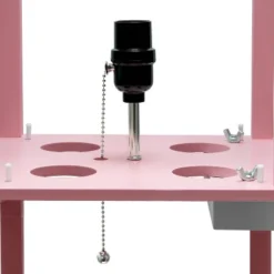 Floor Lamp Etagere Organizer Storage Shelf With 2 USB Charging Ports And Linen Shade - Simple Designs -Famous Lighting Store GUEST 64abac8f 6fbc 4764 9fa4 2de1293395b1