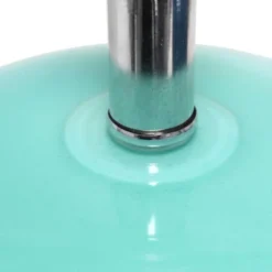 15.25" Modern Ovaloid Glass Bedside Table Lamp With Fabric Shade - Lalia Home -Famous Lighting Store GUEST 6810615e d779 4dd9 a891 9913cb9b3fdd