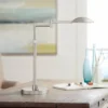 Possini Euro Design Eliptik Modern Desk Table Lamp 24 1/2" High Satin Nickel LED Swing Arm Adjustable Height For Bedroom Living Room Nightstand Office -Famous Lighting Store GUEST 6a80aa29 d011 4ed3 92a4 b86f43fa54f7